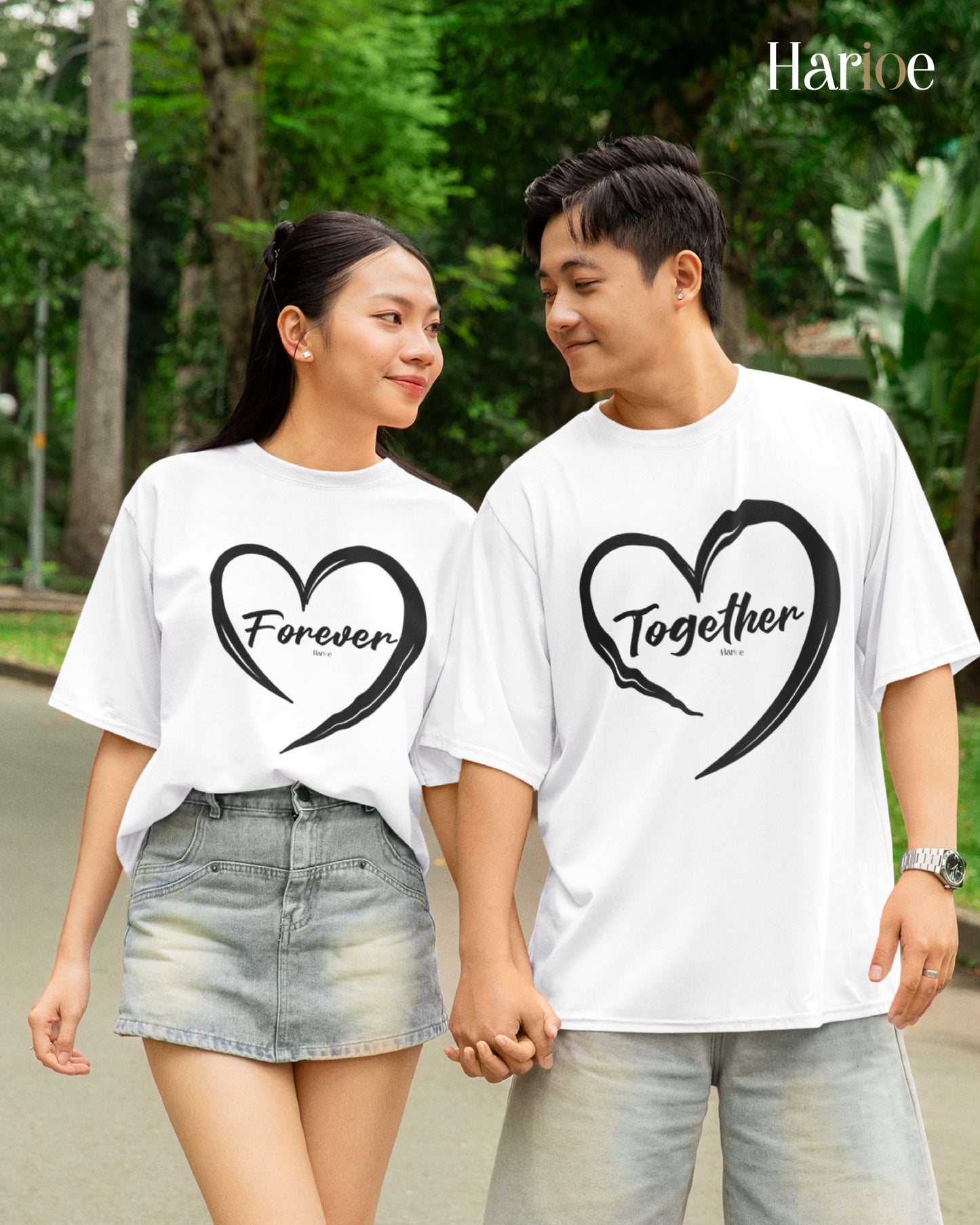 Forever Together Couple T-Shirts – Valentine's Limited Edition | Harioe