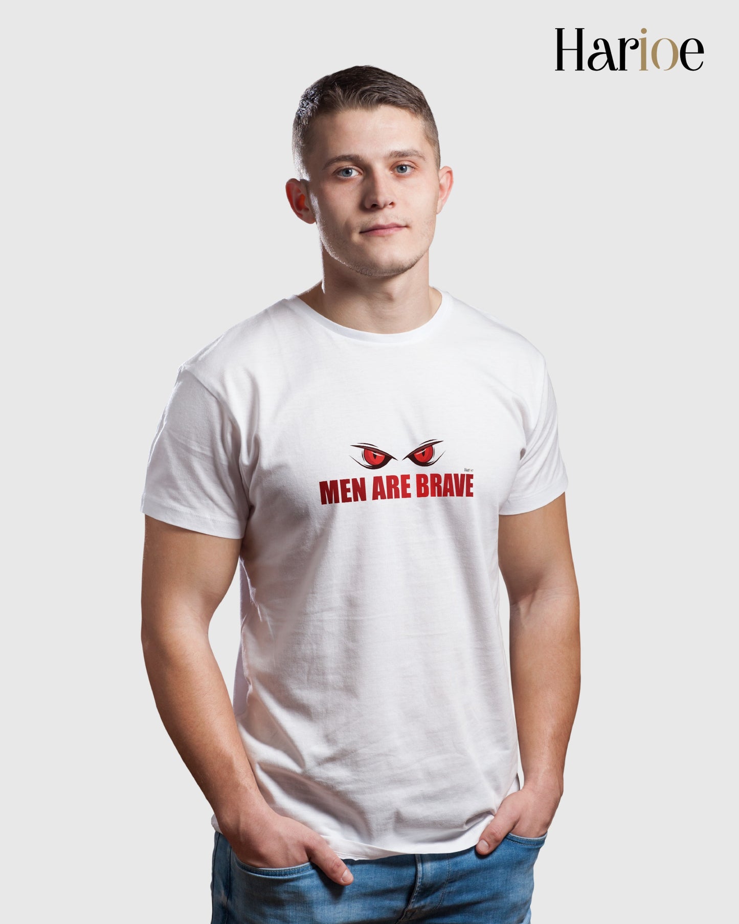 MEN ARE BRAVE – Minimalistic T-Shirt | Harioe