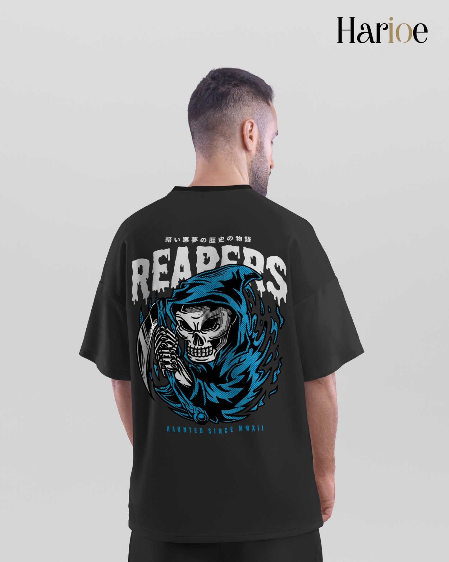 REAPER – Dark Oversized Men’s T-Shirt | Harioe