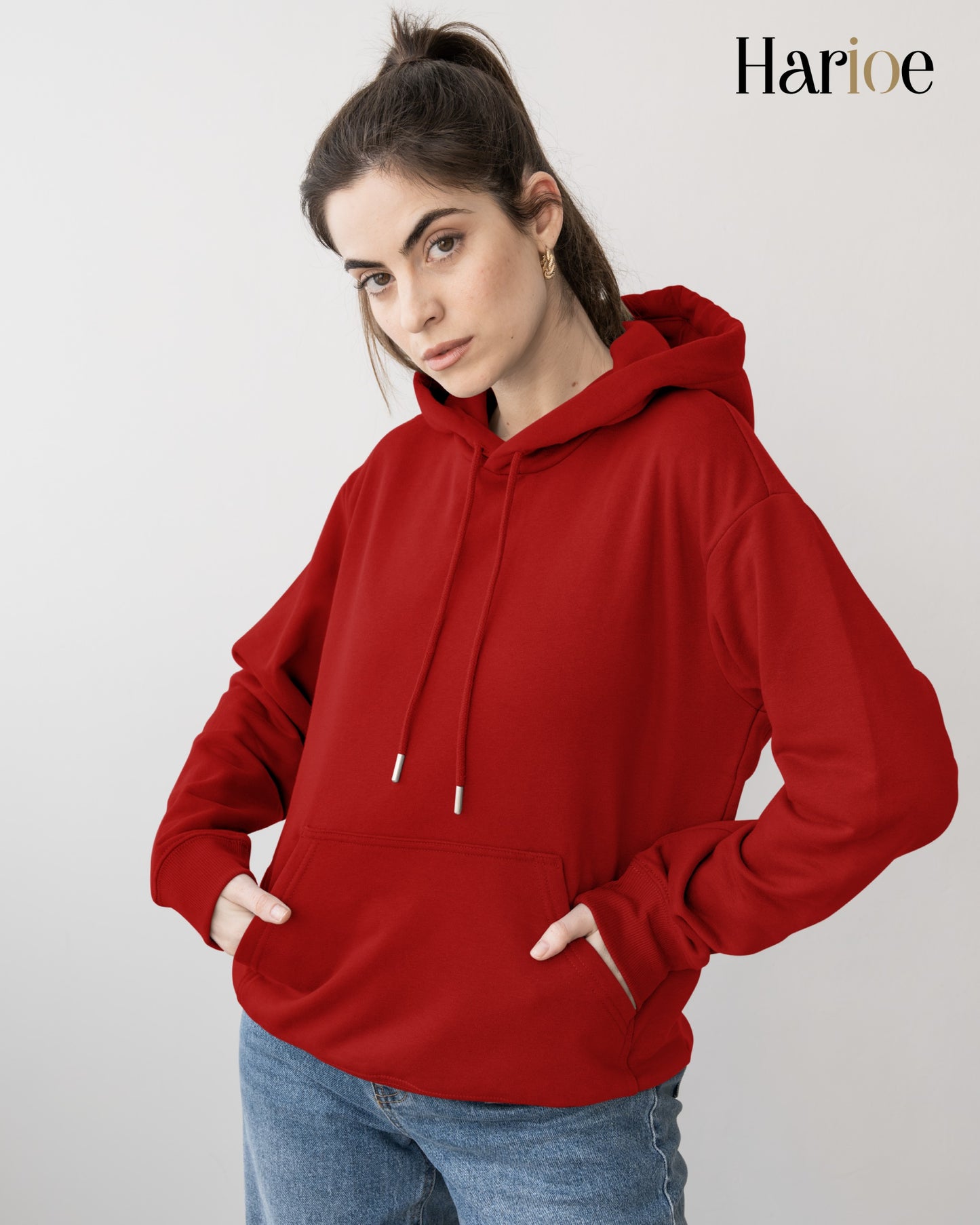 MAROON MYSTIQUE – Deep Maroon Women's Hoodie | Harioe